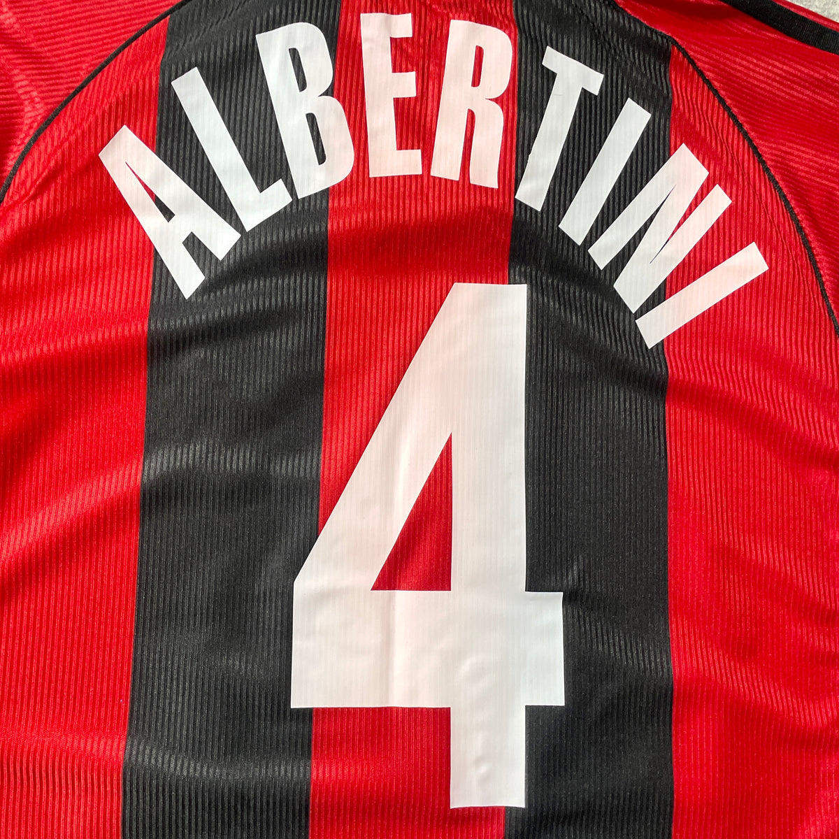 【BNWT正規品1998-1999 adidas AC Milan home ALBERTINI #4】