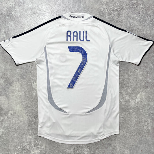 【正規品2006-2007 adidas Real Madrid home Raul #7】