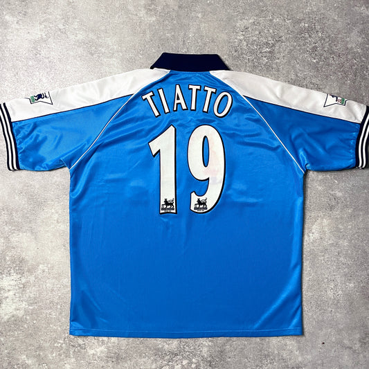 【正規品1999-2001 Le Coq Sportif  Manchester City home TIATTO #19】