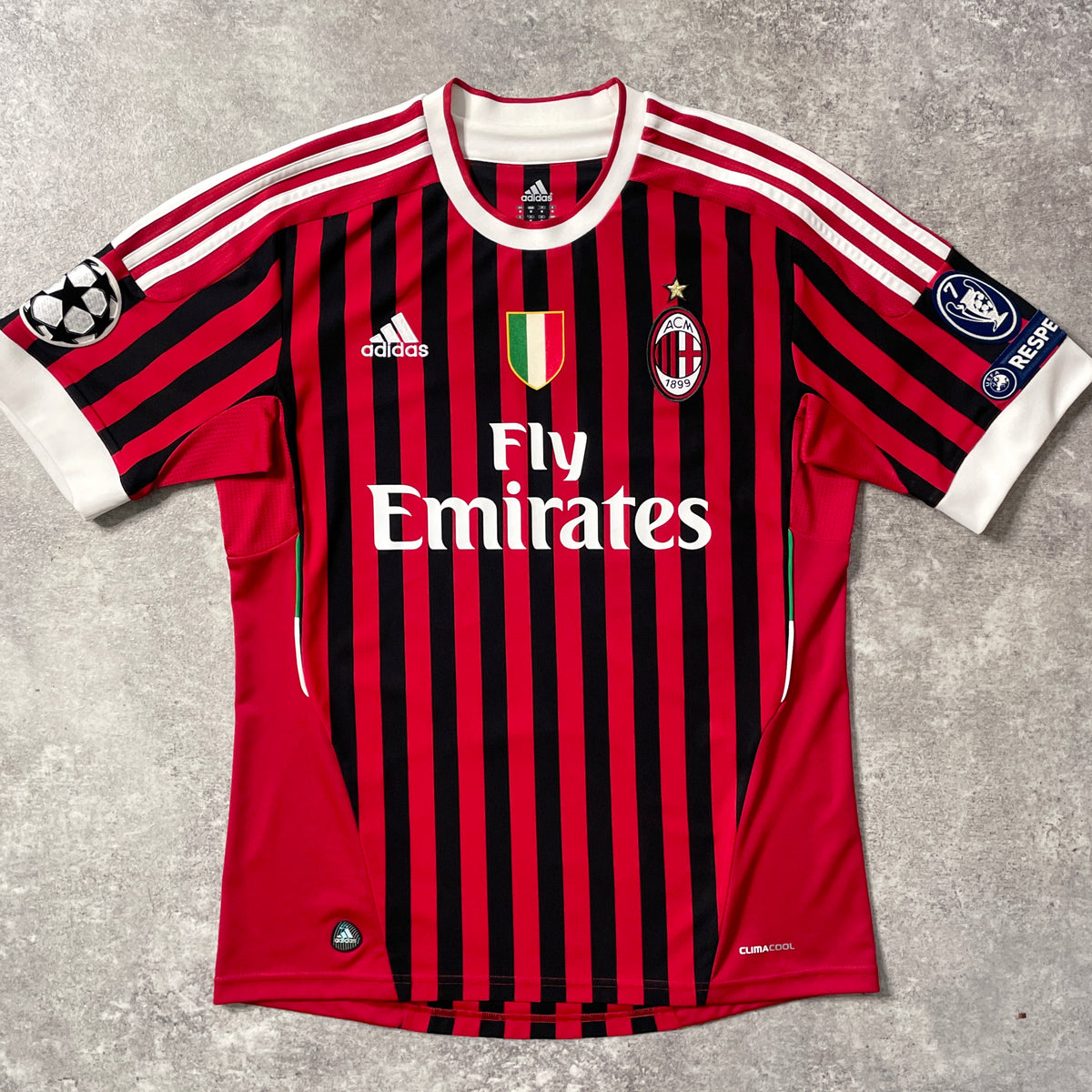 【正規品2011-2012 adidas AC Milan home PRINCE #27】