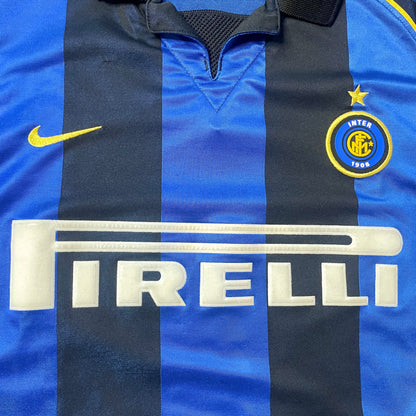 【正規品2001-2002 NIKE Inter Milan home RECOBA #20】