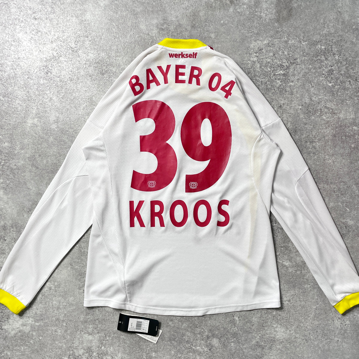 【BNWT正規選手支給品2009-2010 adidas Leverkusen away L/S KROOS #39】
