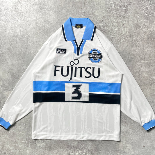 【正規選手支給品1999-2003 asics KAWASAKI Frontale away L/S #3】