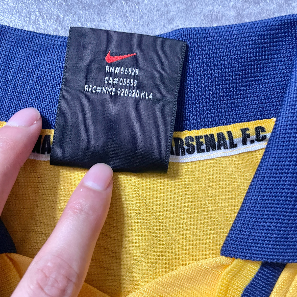 【正規品1996-1997 NIKE arsenal away shirt】
