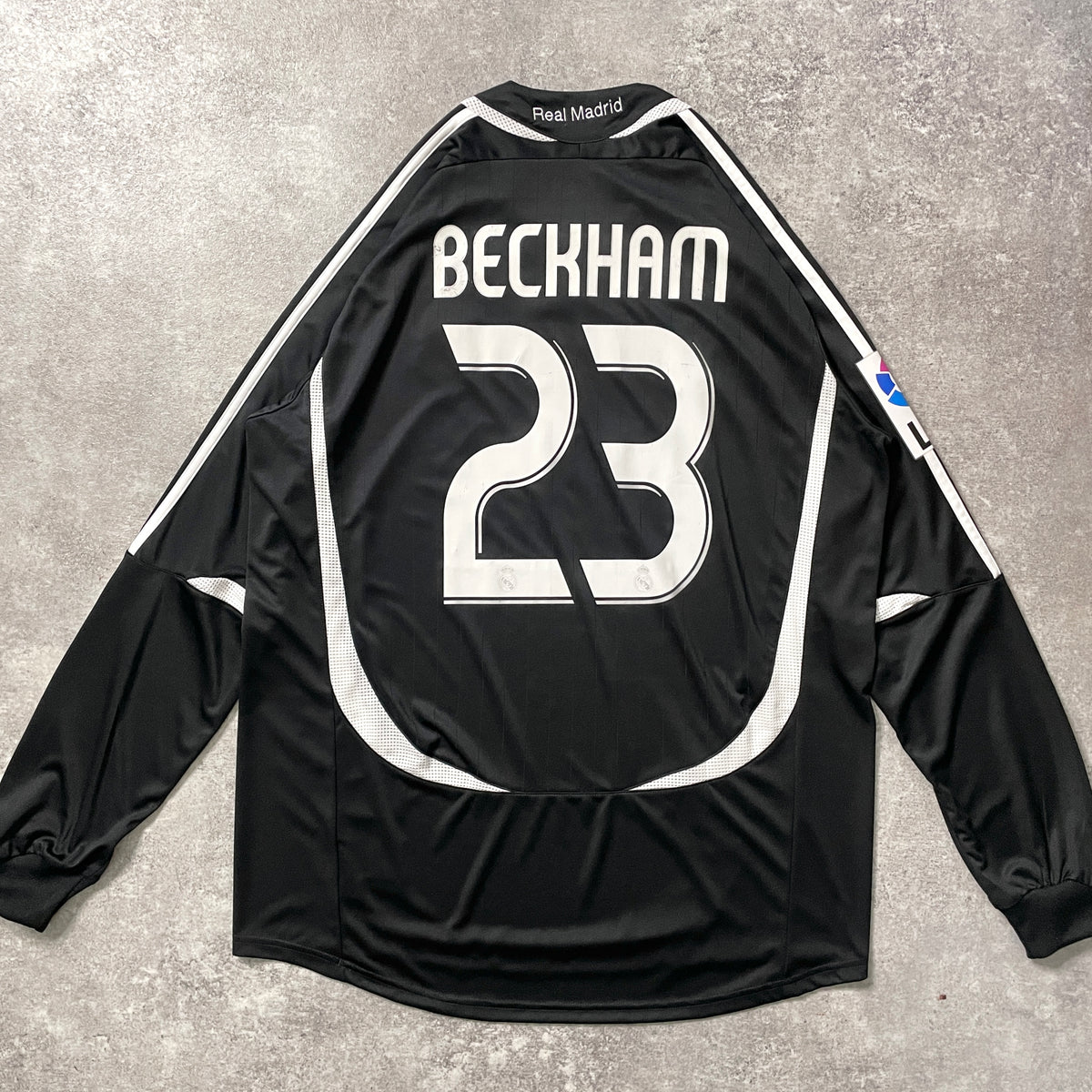 【正規選手支給品2006-2007 adidas Real Madrid away L/S Beckham #23】