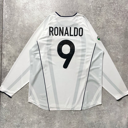 【正規選手支給品2001-2002 NIKE Inter Milan away L/S Ronaldo #9】