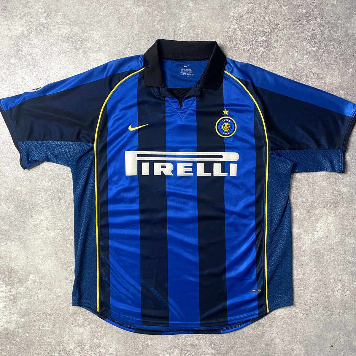 【正規品2001-2002 NIKE Inter Milan home RECOBA #20】