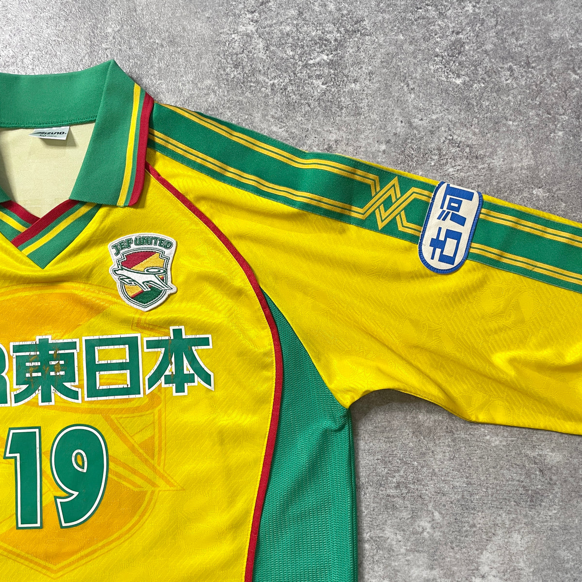 【正規選手実使用品1999-2000 MIZUNO JEF United CHIBA home L/S #19】
