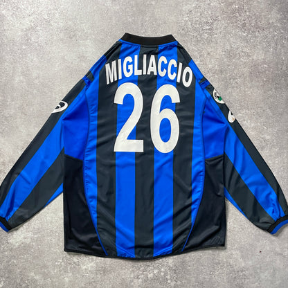 【正規選手実使用品2005-2006 asics Atalanta home MIGLIACCIO #26】