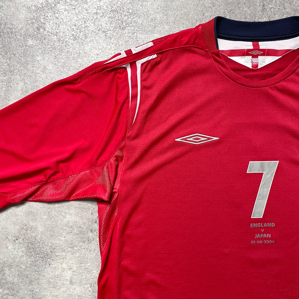 【正規品2004-2006 Umbro England away L/S Beckham #7】
