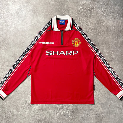 【正規品1998-2000 UMBRO Manchester United home L/S shirt】
