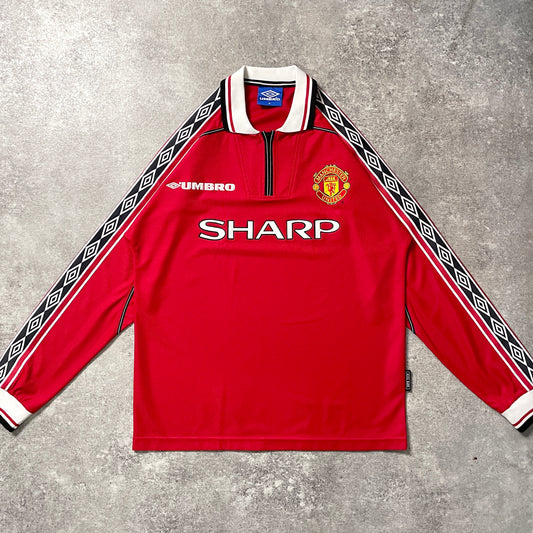 【正規品1998-2000 UMBRO Manchester United home L/S shirt】