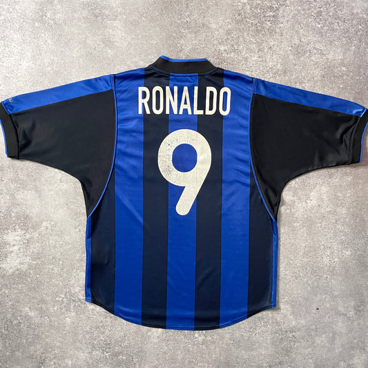 【正規品2000-2001 NIKE Inter Milan home Ronaldo #9】