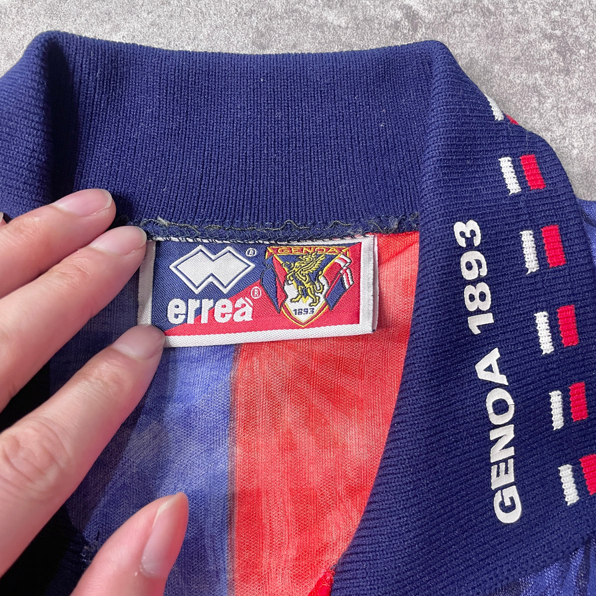 【正規品1992-1994 errea Genoa home L/S shirt】