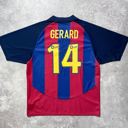 【正規品2003-2004 NIKE Barcelona home GERARD #14】