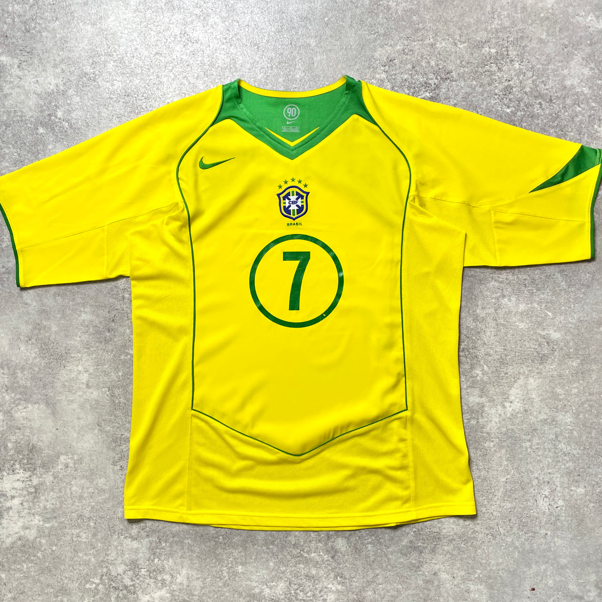 【正規品2004-2006 NIKE Brazil home ROBINHO #7】