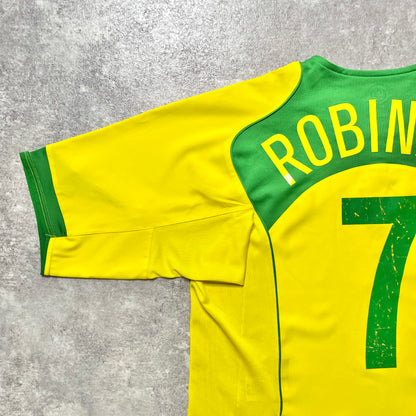 【正規品2004-2006 NIKE Brazil home ROBINHO #7】