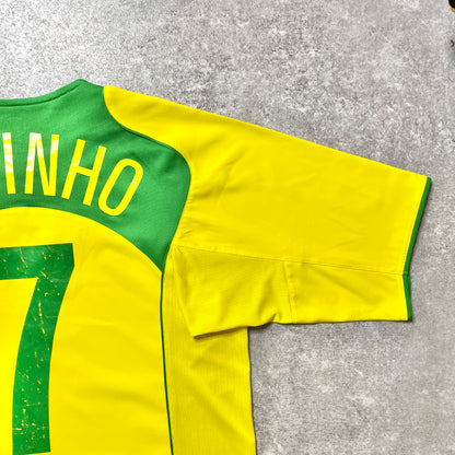 【正規品2004-2006 NIKE Brazil home ROBINHO #7】
