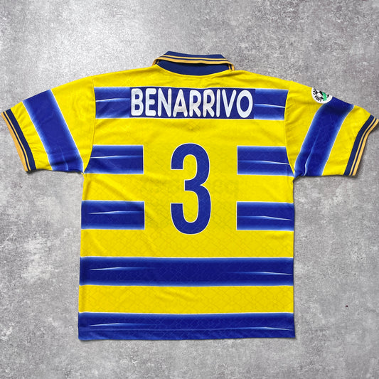 【正規選手実使用品1998-1999 Lotto Parma home BENARRIVO #3】