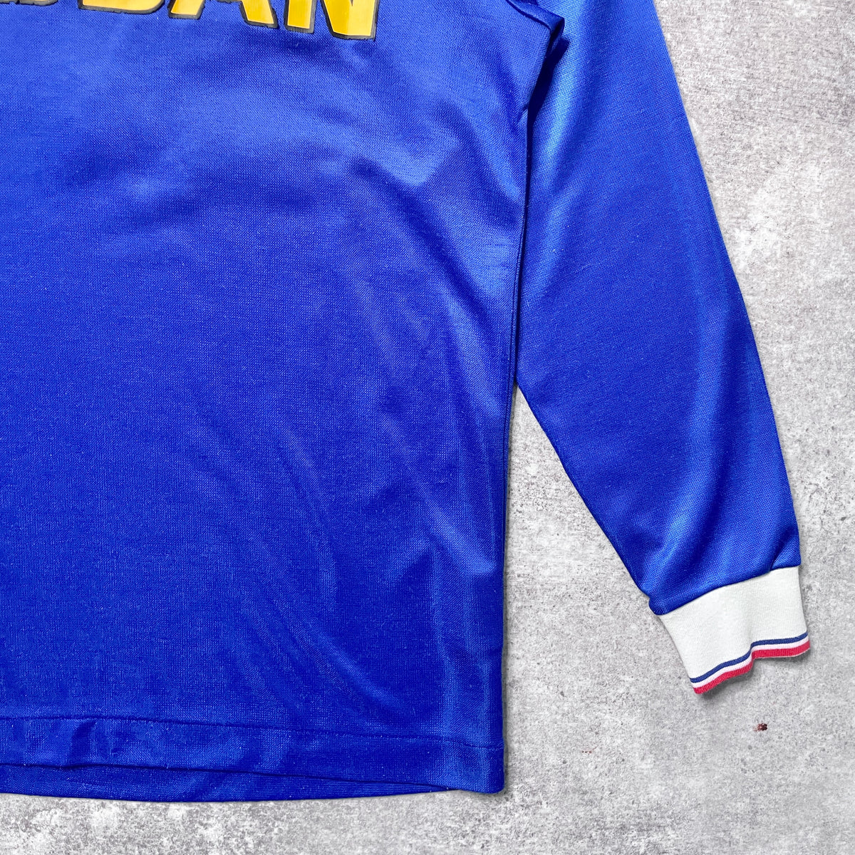 【正規選手支給品1985-1987 adidas 横浜fマリノス前身 日産自動車サッカー部 home L/S shirt】