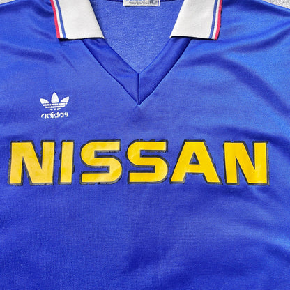 【正規選手支給品1985-1987 adidas 横浜fマリノス前身 日産自動車サッカー部 home L/S shirt】