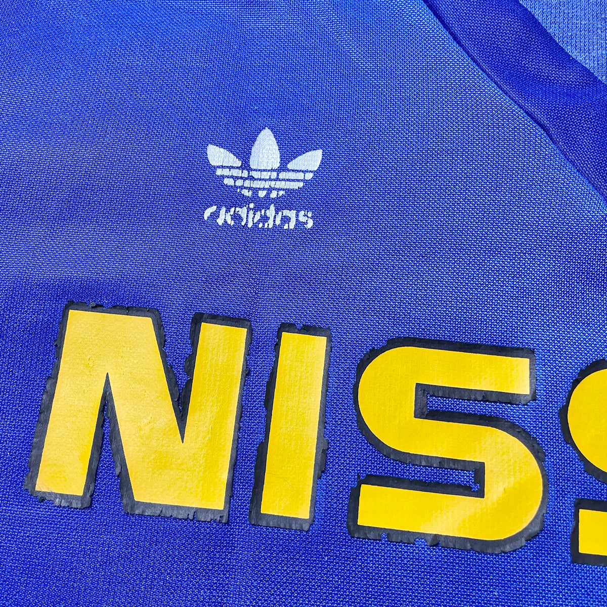 【正規選手支給品1985-1987 adidas 横浜fマリノス前身 日産自動車サッカー部 home L/S shirt】