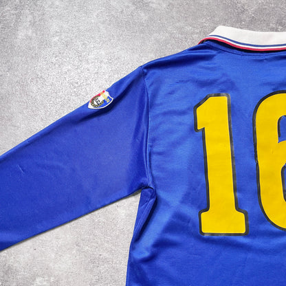 【正規選手支給品1985-1987 adidas 横浜fマリノス前身 日産自動車サッカー部 home L/S shirt】