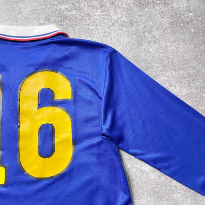 【正規選手支給品1985-1987 adidas 横浜fマリノス前身 日産自動車サッカー部 home L/S shirt】