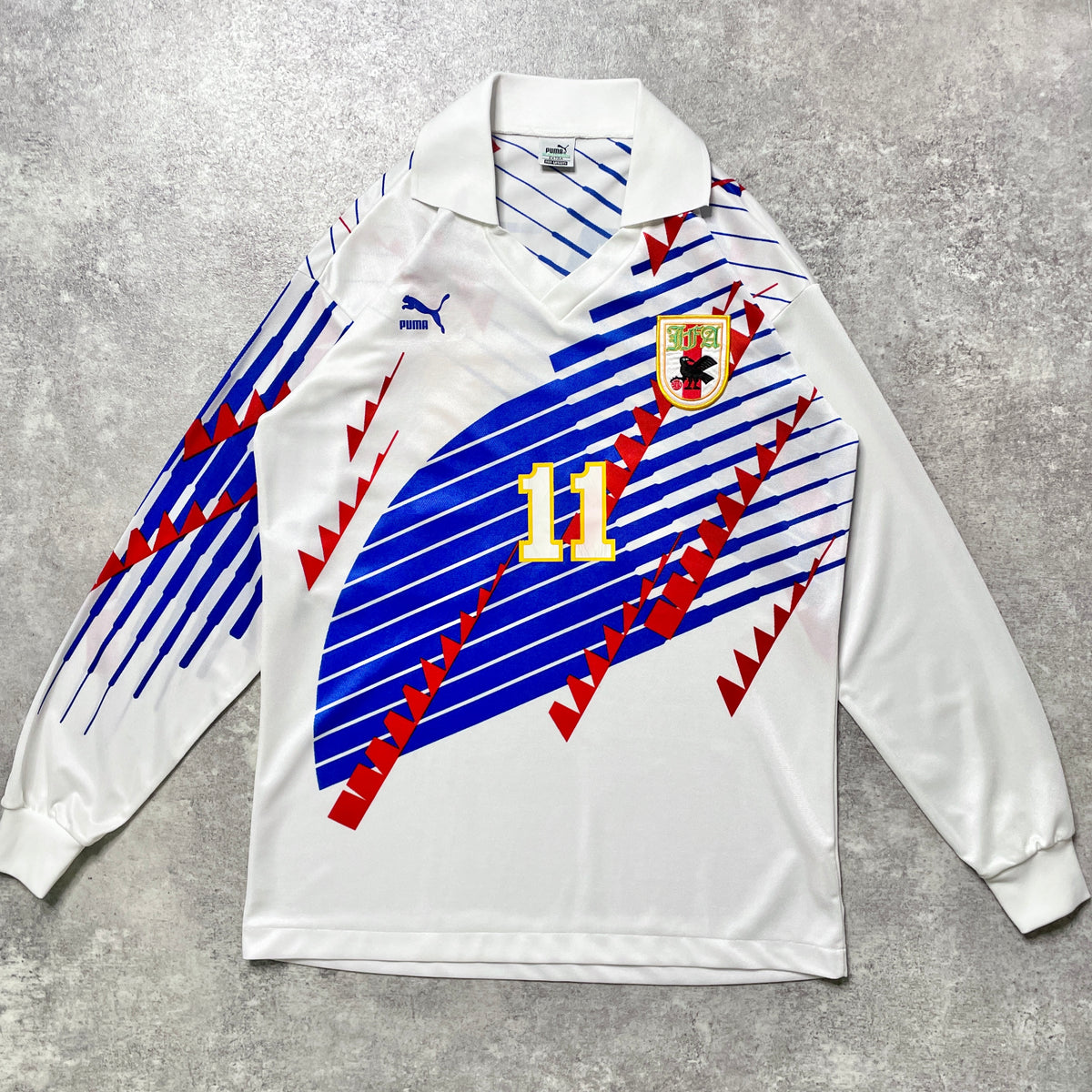 【正規品1993 PUMA 日本代表 away L/S KAZU #11】