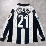 【正規品1997-1998 Kappa Juventus home L/S ZIDANE #21】