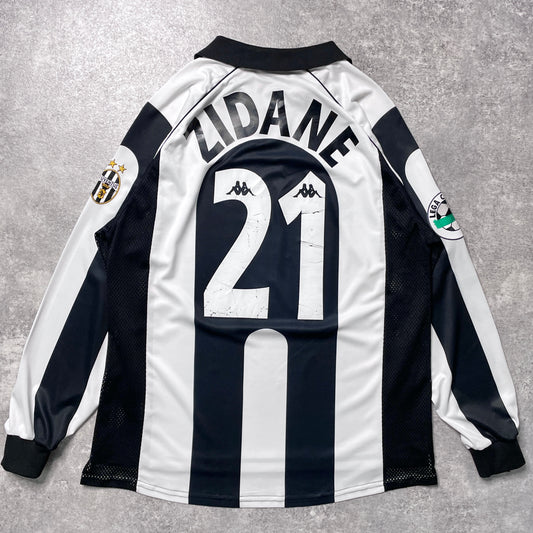 【正規品1997-1998 Kappa Juventus home L/S ZIDANE #21】