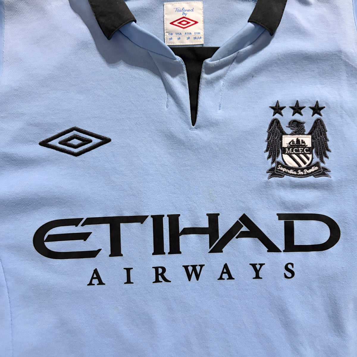 【正規品2012-2013 UMBRO Manchester City home TEVES #32】