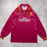 【正規品1994-1995 asics AS ROMA home L/S shirt】