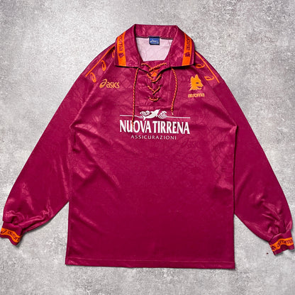 【正規品1994-1995 asics AS ROMA home L/S shirt】