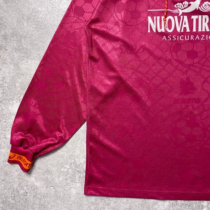 【正規品1994-1995 asics AS ROMA home L/S shirt】