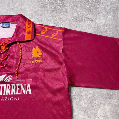 【正規品1994-1995 asics AS ROMA home L/S shirt】