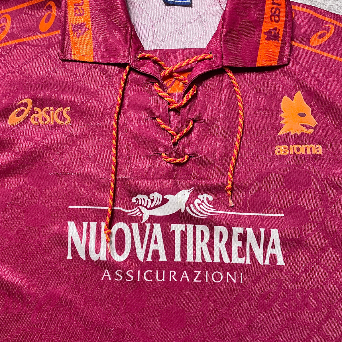 【正規品1994-1995 asics AS ROMA home L/S shirt】