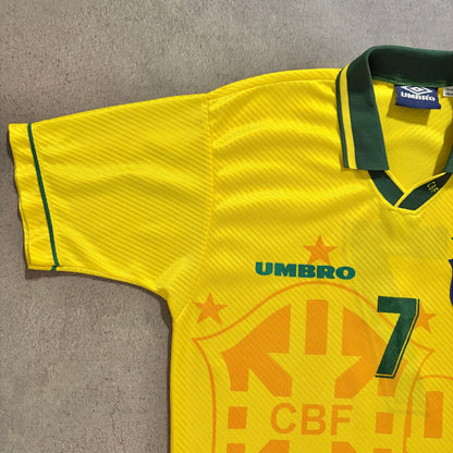 【正規品1994-1997 UMBRO Brazil home #7】