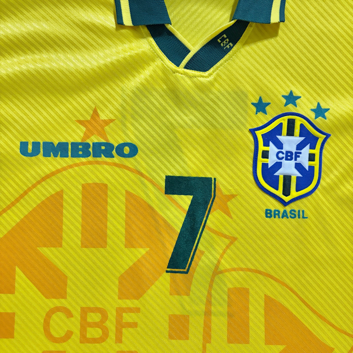 【正規品1994-1997 UMBRO Brazil home #7】