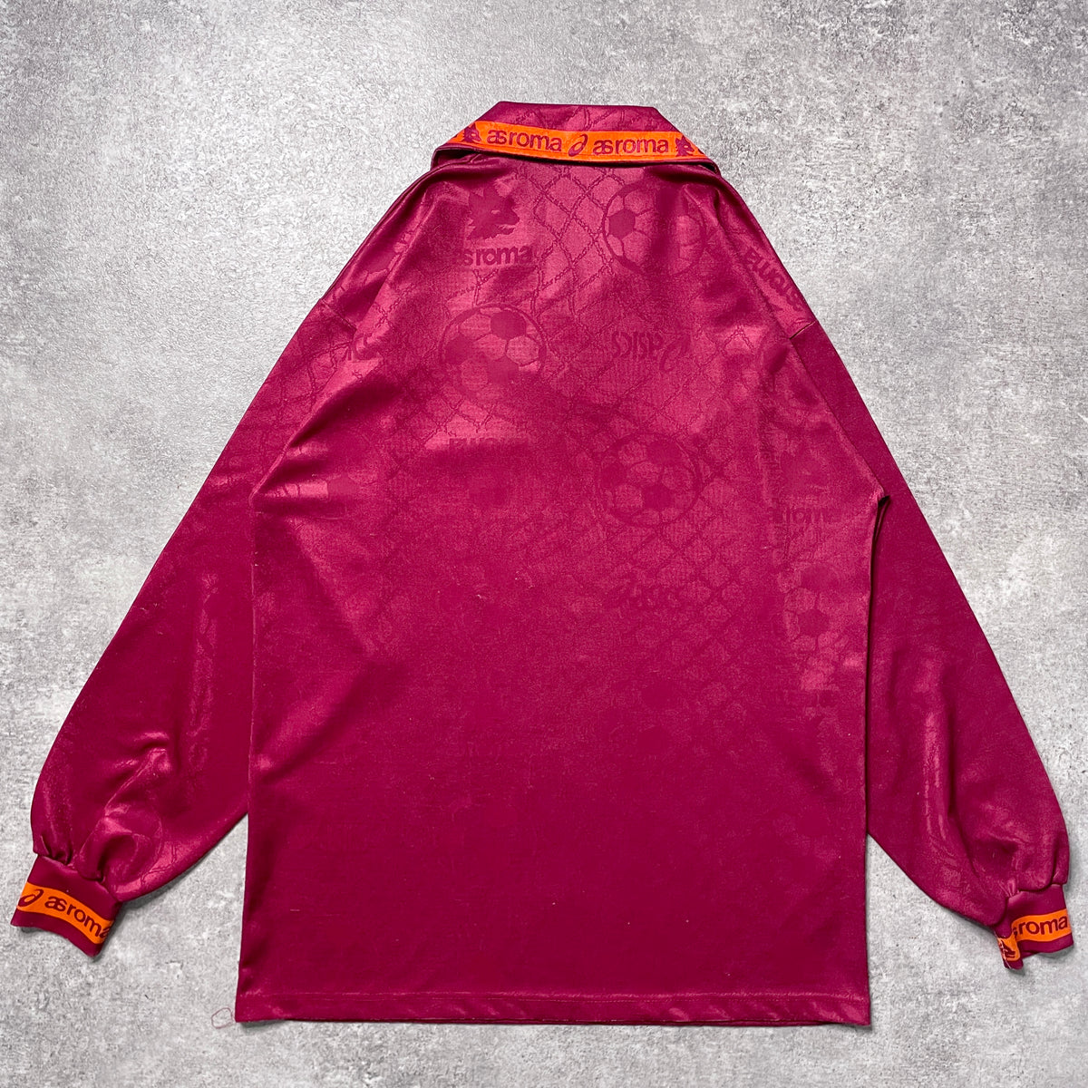 【正規品1994-1995 asics AS ROMA home L/S shirt】
