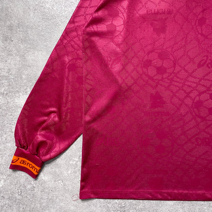 【正規品1994-1995 asics AS ROMA home L/S shirt】