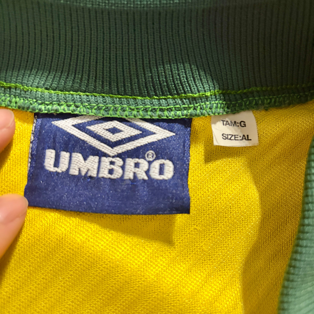 【正規品1994-1997 UMBRO Brazil home #7】