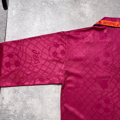 【正規品1994-1995 asics AS ROMA home L/S shirt】