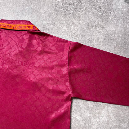 【正規品1994-1995 asics AS ROMA home L/S shirt】