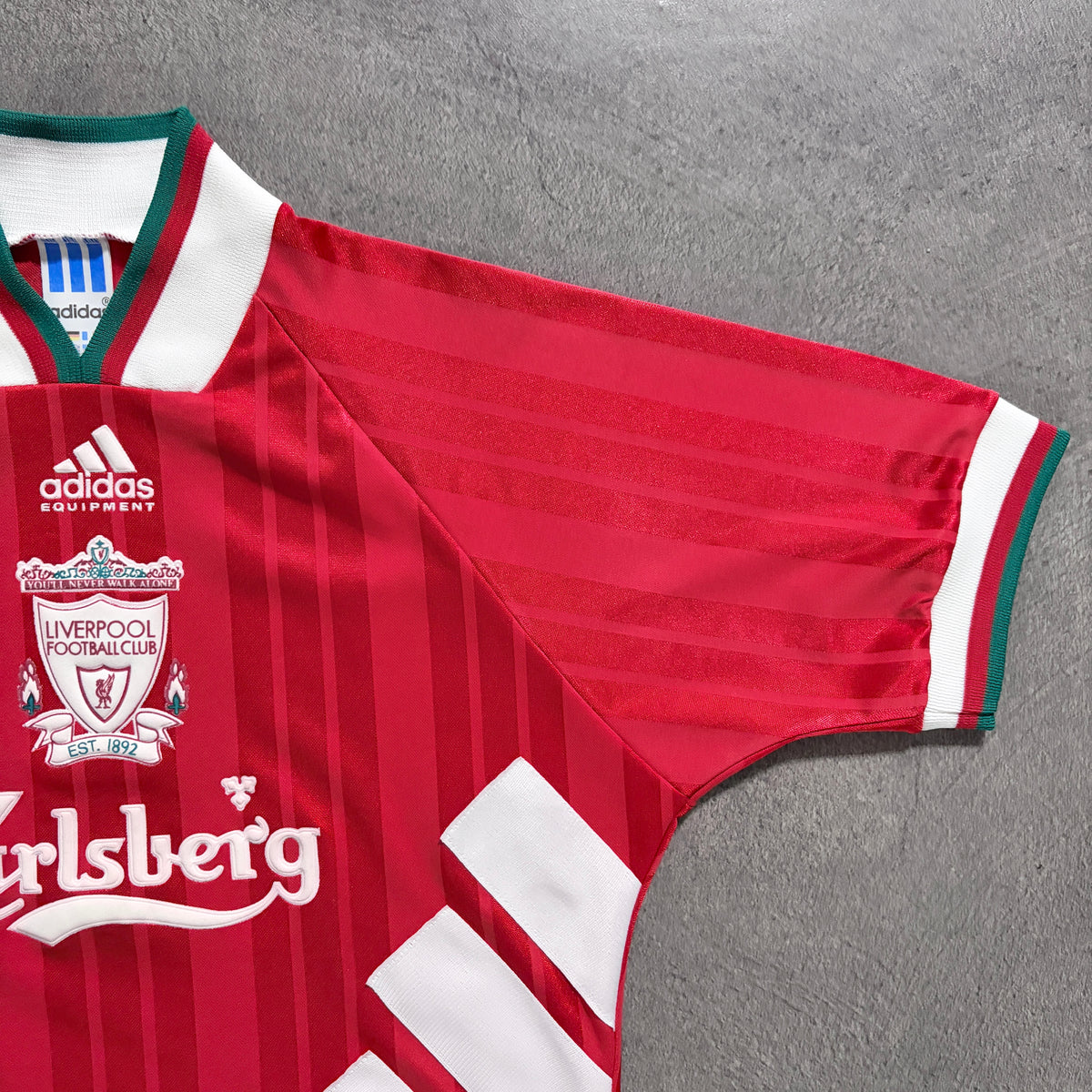 【正規品1993-1995 adidas Liverpool home shirt】