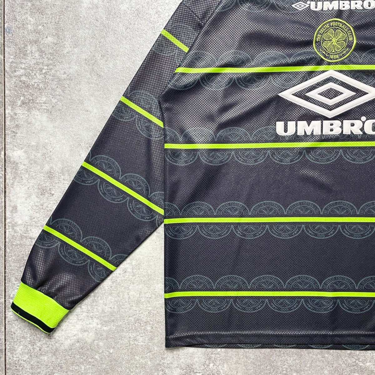 【正規品1998-1999 UMBRO Celtic away L/S shirt】
