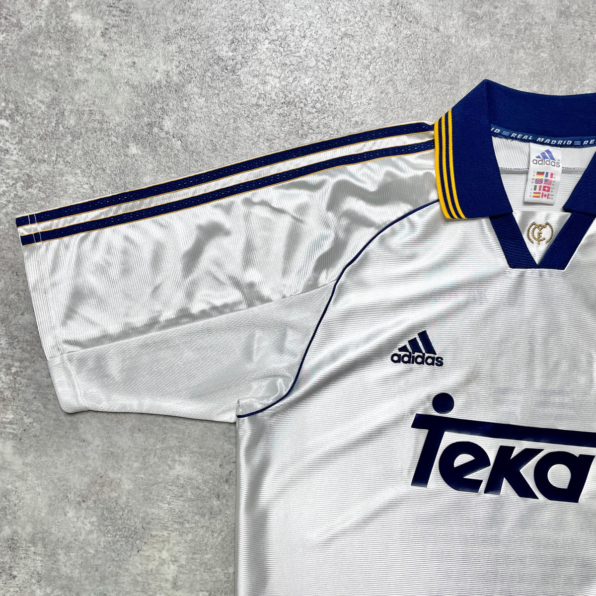 【正規品1999-2000 adidas Real Madrid home UCL決勝進出記念】