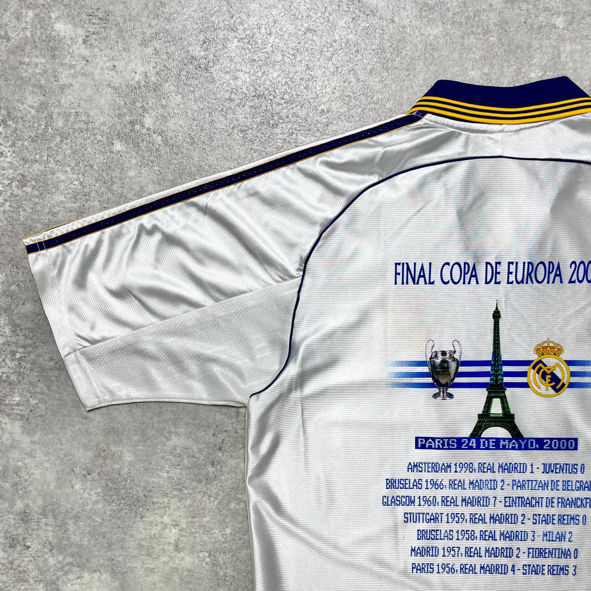 【正規品1999-2000 adidas Real Madrid home UCL決勝進出記念】