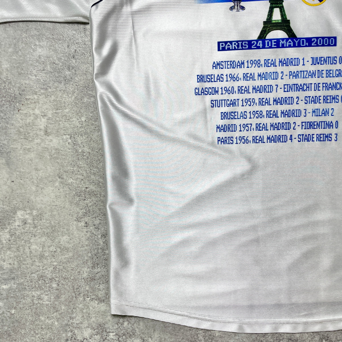 【正規品1999-2000 adidas Real Madrid home UCL決勝進出記念】