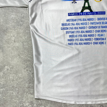 【正規品1999-2000 adidas Real Madrid home UCL決勝進出記念】